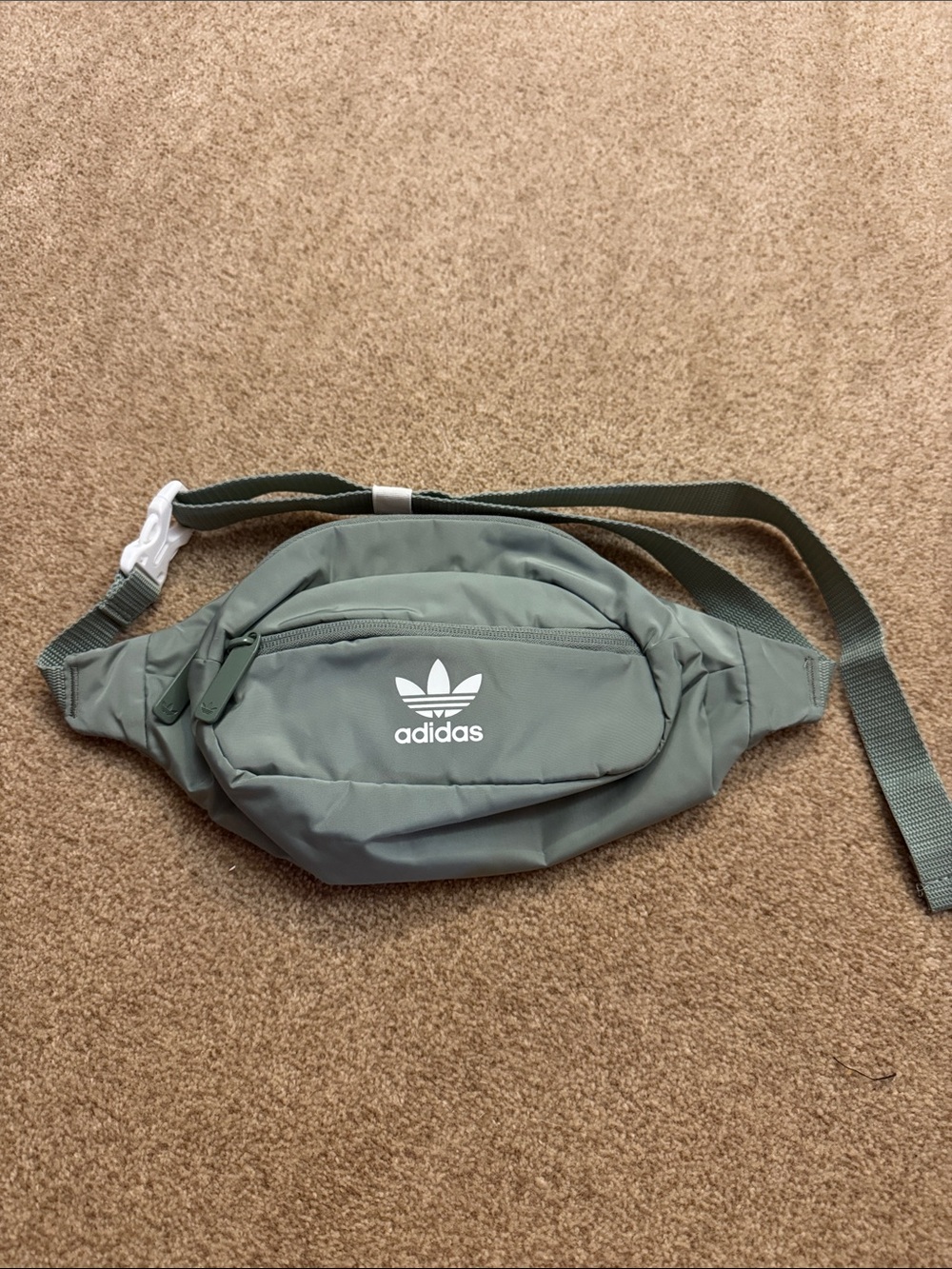 adidas Trefoil Sage Green Belt Bag